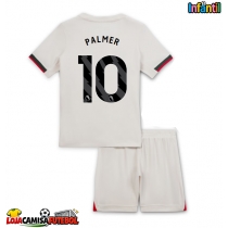 Camisa de Futebol Chelsea Cole Palmer #10 Equipamento Secundário Infantil 2025-26 Manga Curta (+ Calças curtas)